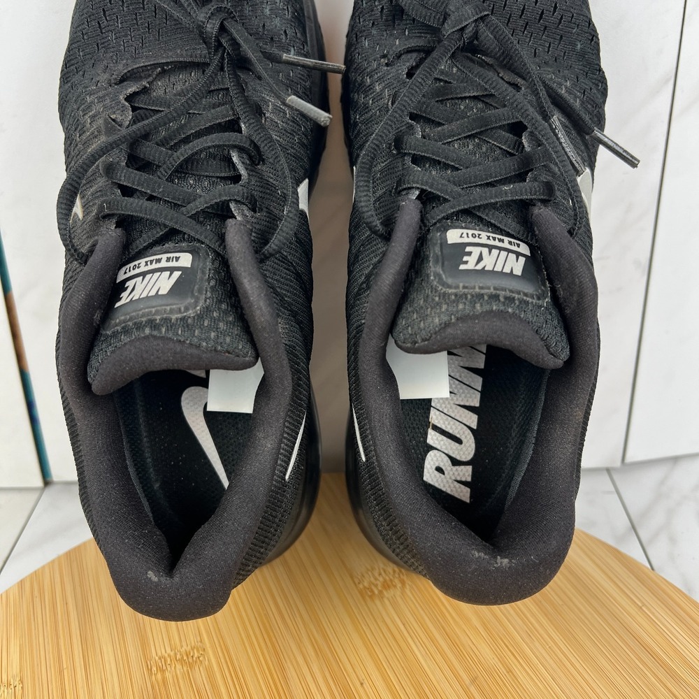 Nike Air Max 2017 Womens Size 8 Triple Black Running Gym Shoes 849560-001 - Picture 11 of 12